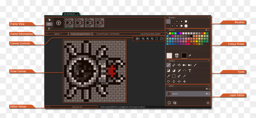 Editor Brush Tool, HD Png Download - color wheel icon png