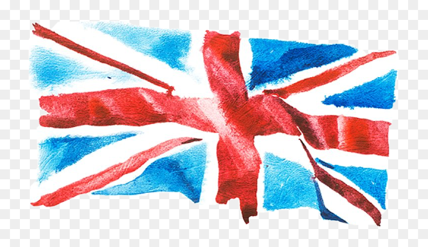 Uk Flag Watercolour, HD Png Download - bandeira estados unidos png