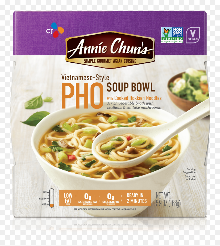 Annie Chun's Vietnamese Pho Soup Bowl, HD Png Download - chicken noodle soup png