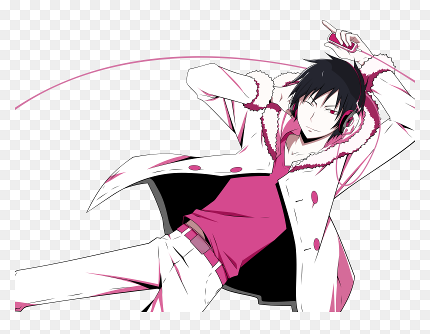 Izaya Orihara Pink, HD Png Download - durarara png