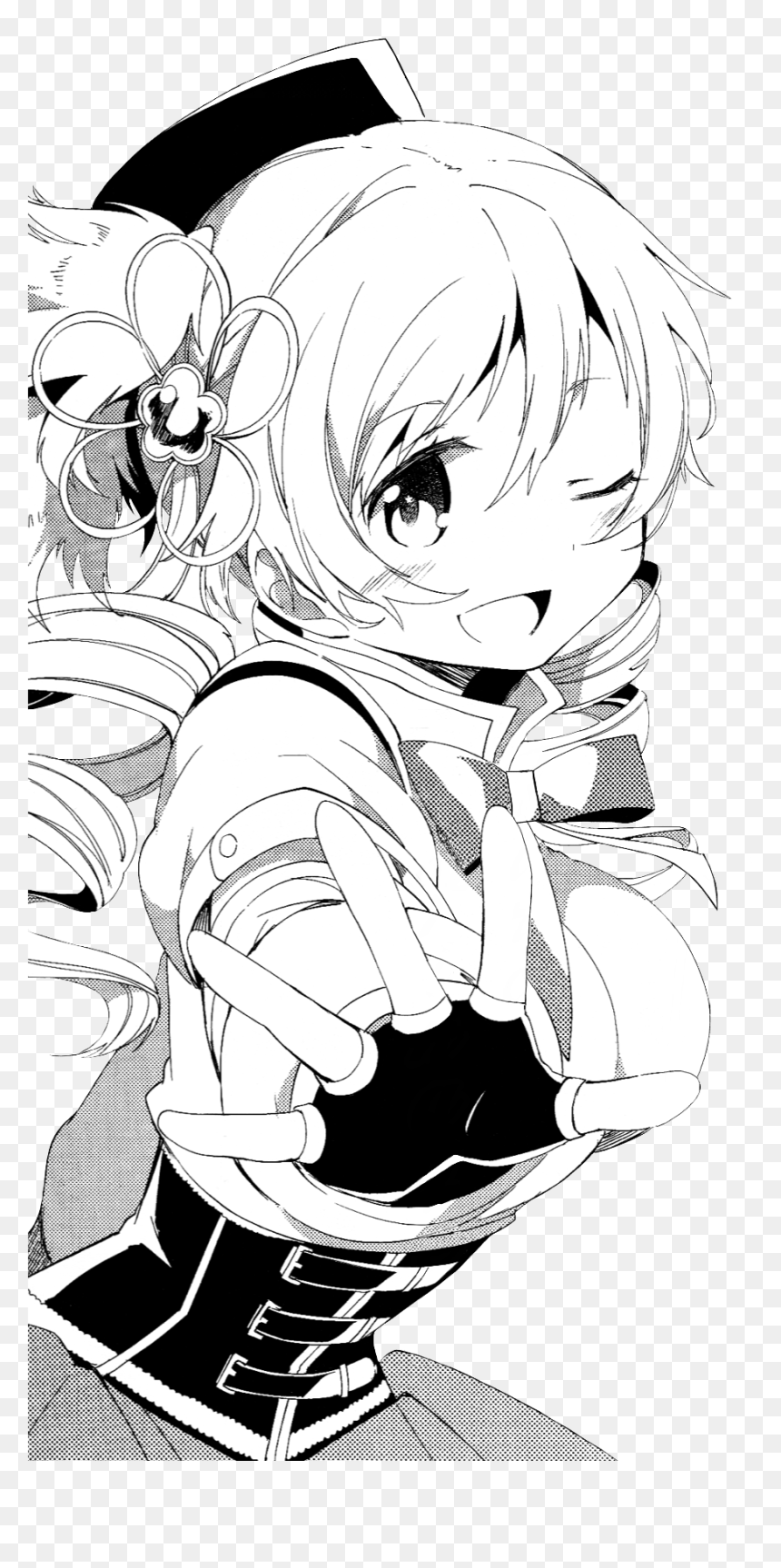 Madoka Magica Mami Tomoe Manga, HD Png Download - mami tomoe png