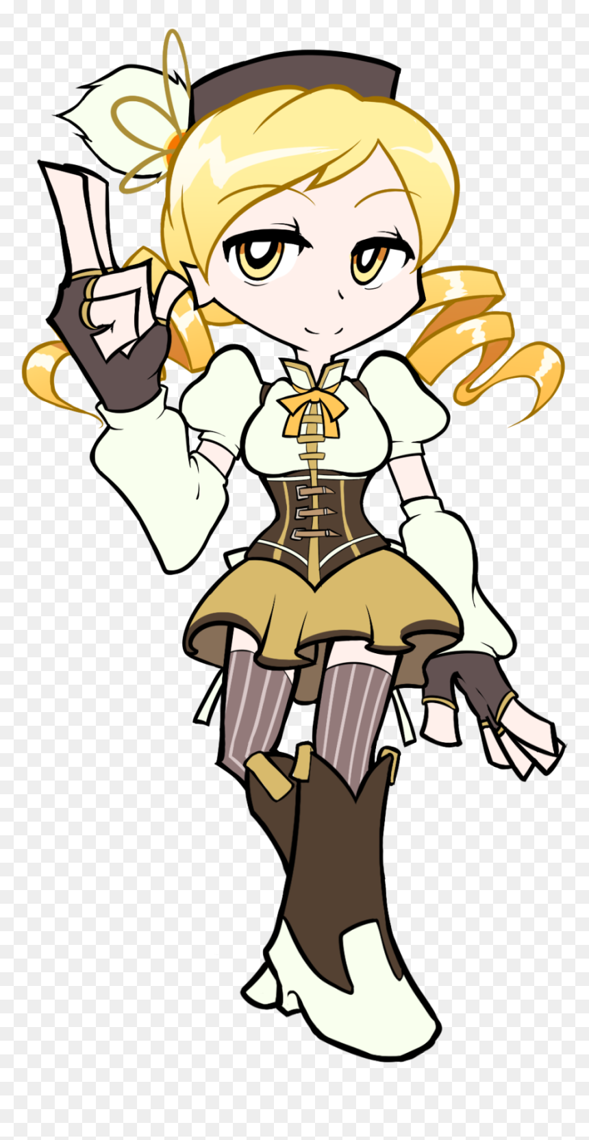 Panty And Stocking Atyle, HD Png Download - mami tomoe png