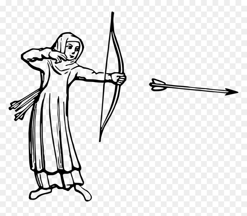 Archer Bow And Arrow Drawing, HD Png Download - oliver queen png