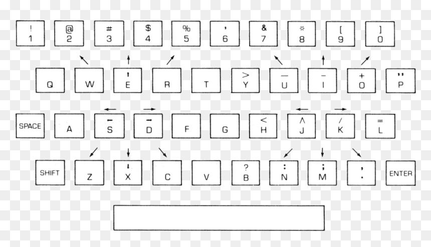 Number, HD Png Download - space bar png