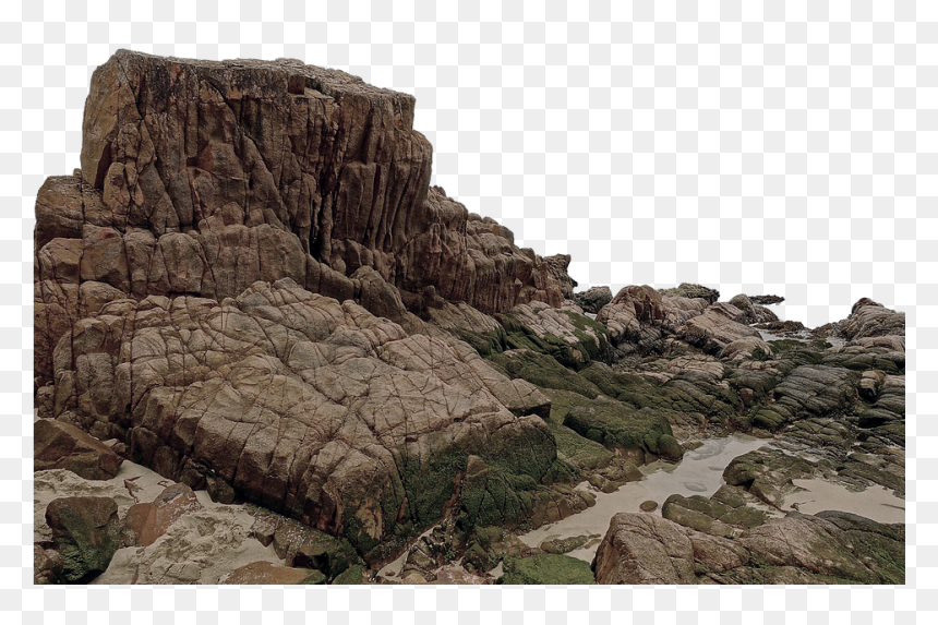 Rock Moss Png, Transparent Png - mossy rock png