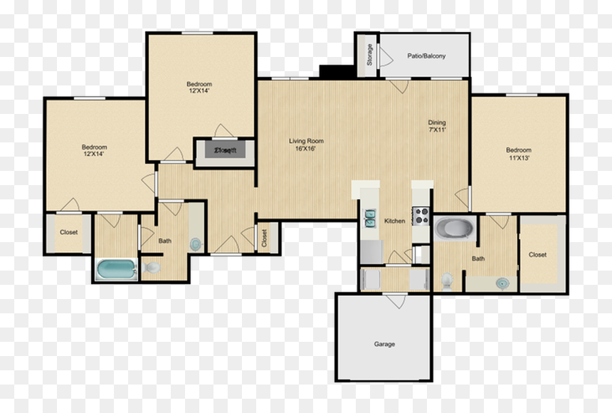 Floor Plan, HD Png Download - city view png