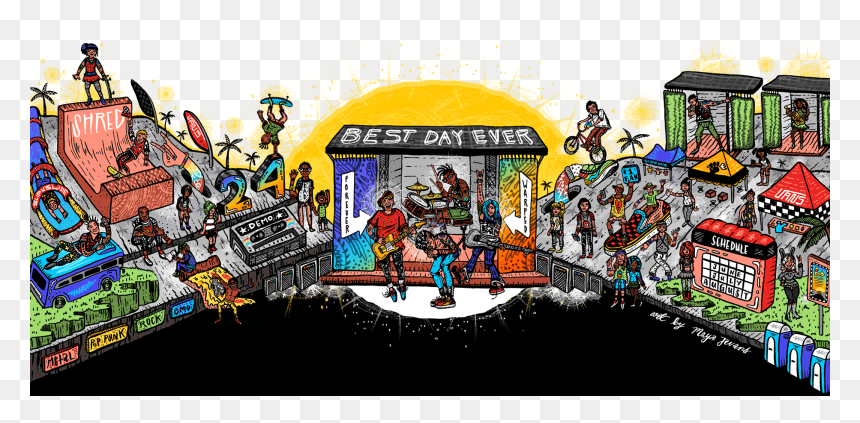 Shoreline Amphitheatre Warped Tour Map, HD Png Download - twiztid png