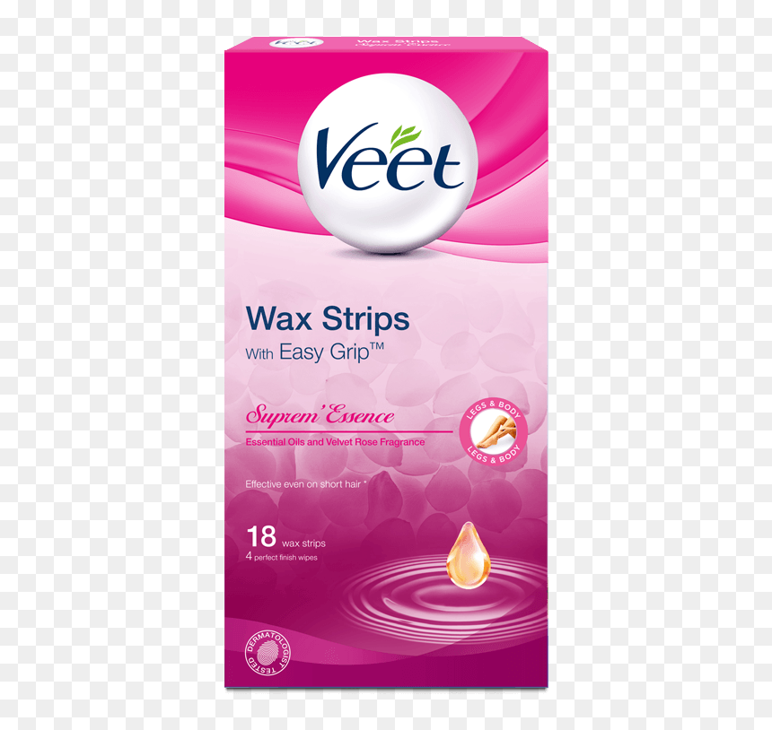 Veet Wax Strips Sensitive Skin, HD Png Download - waxing png