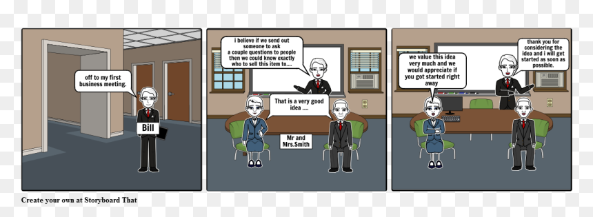 Cartoon, HD Png Download - business meeting png
