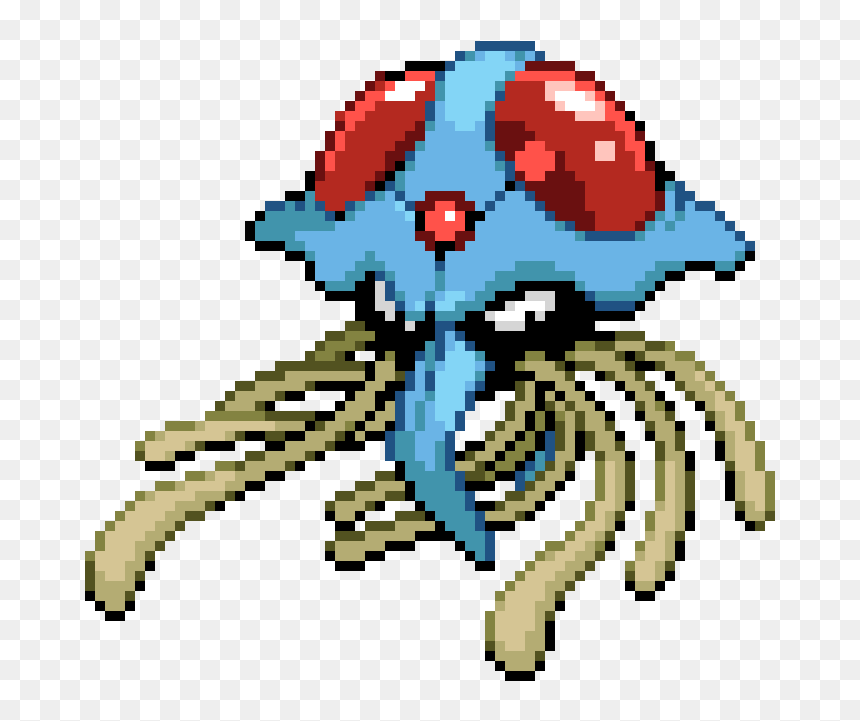 Best Pokemon Pixel Art, HD Png Download - tentacruel png