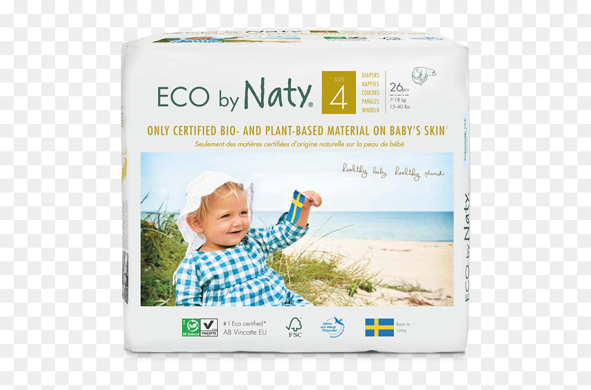 Eco By Naty 4, HD Png Download - diapers png