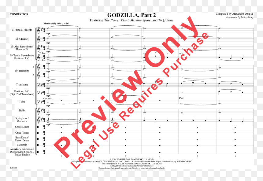 Fantasia On A Theme From Thailand Violin 1 Music, HD Png Download - godzilla head png