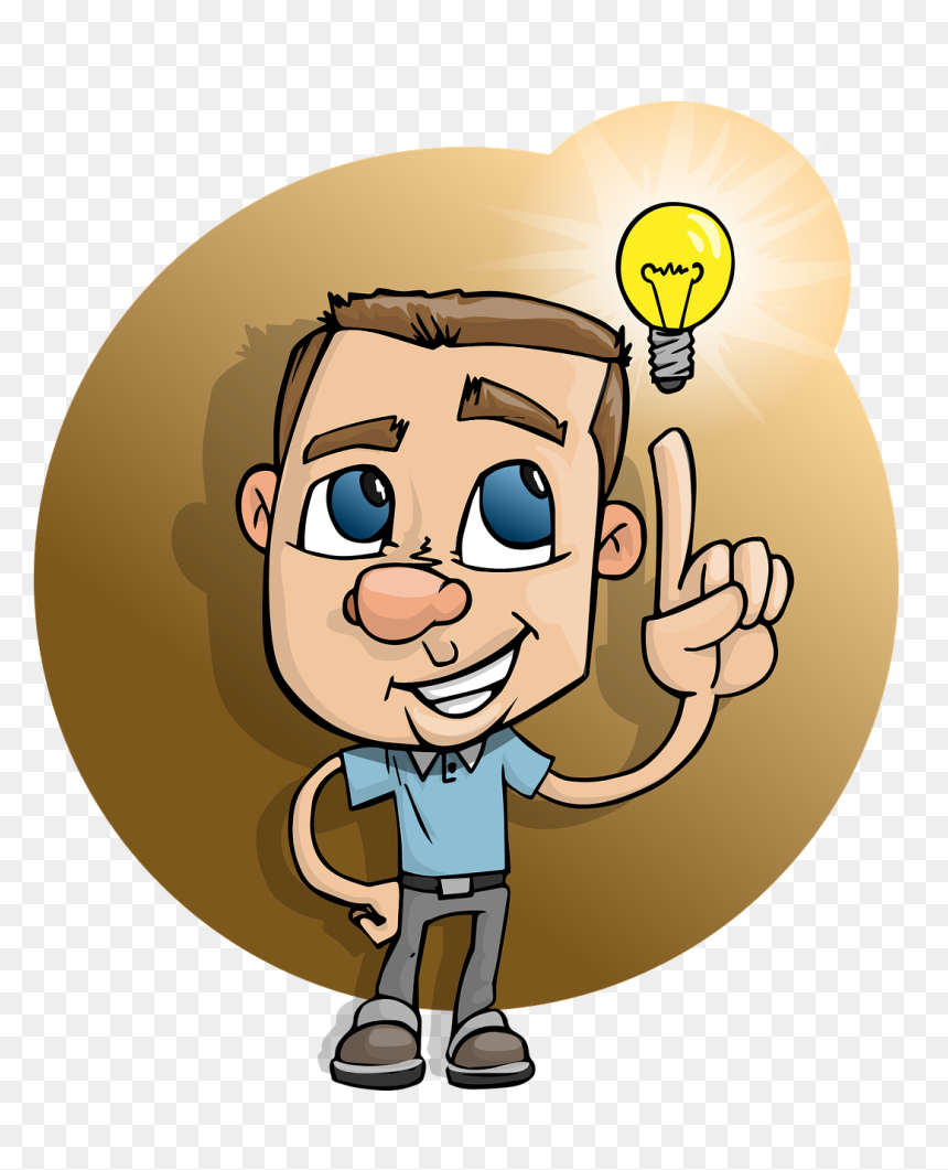 Smart Clipart Png, Transparent Png - lightbulb idea png