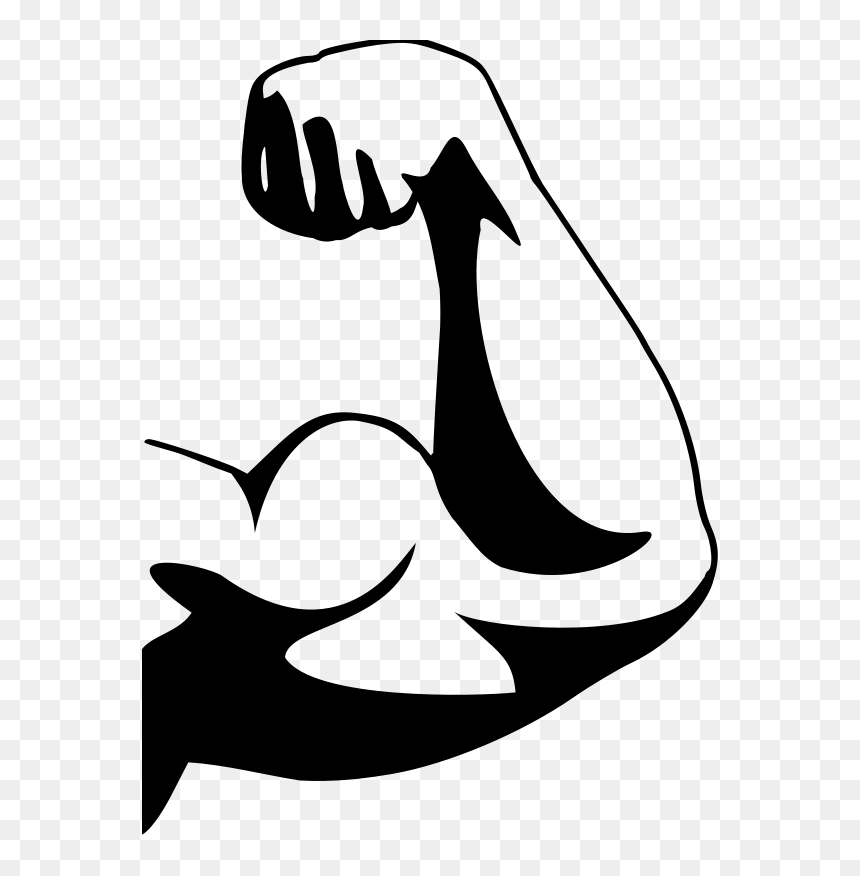 Biceps Clipart, HD Png Download - flexing png