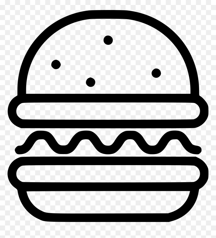 Hamburger Icon Png White, Transparent Png - burger clip art png