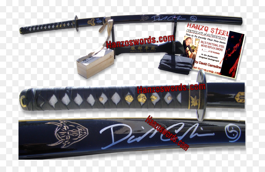 David Carradine Signed Kill Bill Sword, HD Png Download - kill bill png