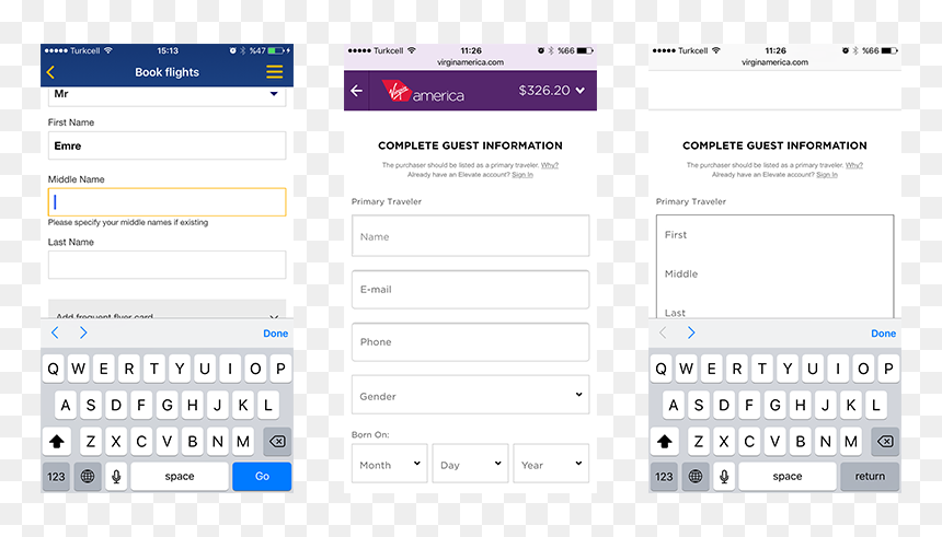 Fonts For Iphone, HD Png Download - virgin america logo png