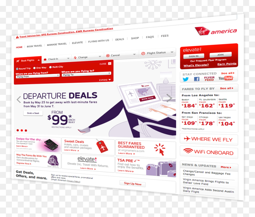 Web Page, HD Png Download - virgin america logo png