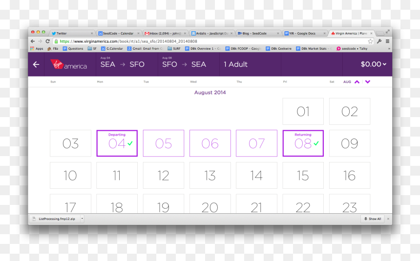 Big Datepickers, HD Png Download - virgin america logo png