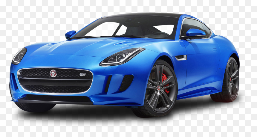 Jaguar F Type 2017 Blue, HD Png Download - super car png