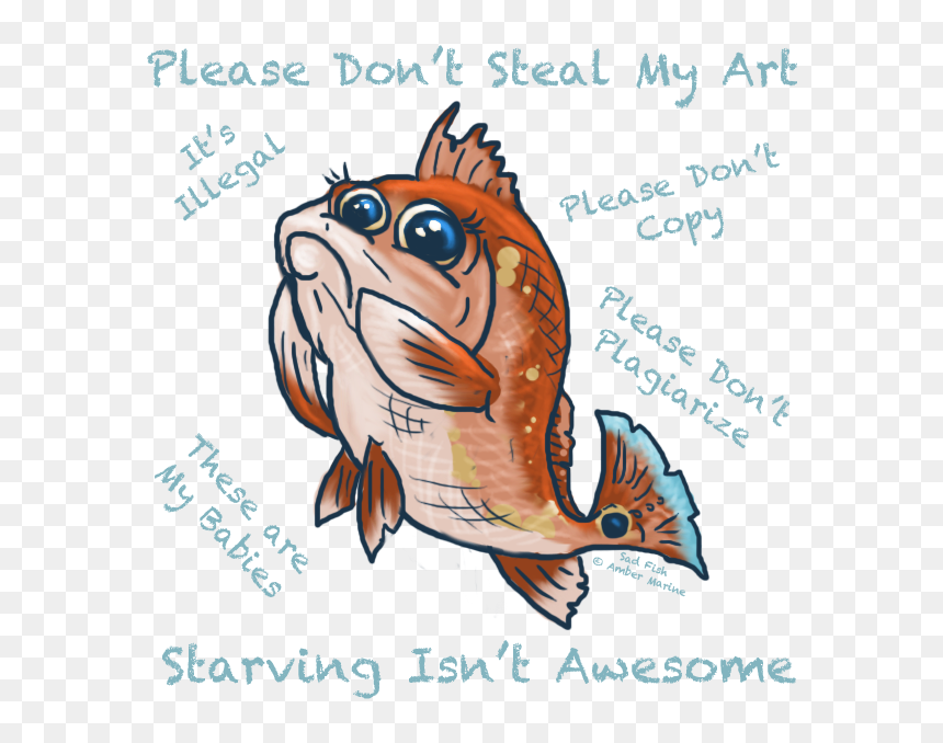 Cartoon, HD Png Download - sad fish png
