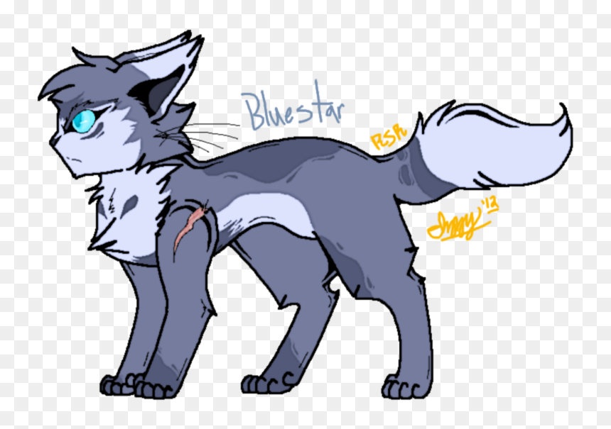 Warrior Cats Blue Star, HD Png Download - warrior cats png