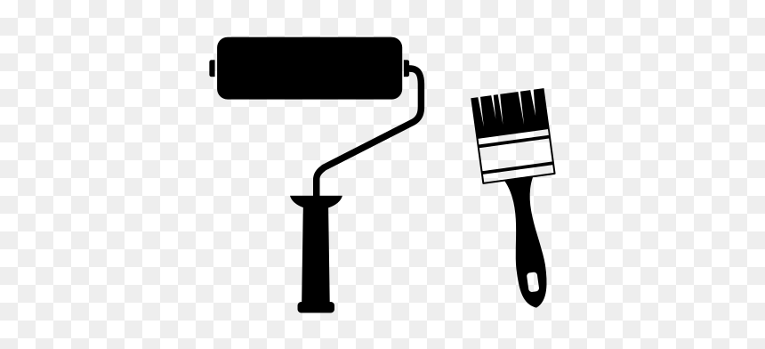 Paint Roller Brush Png, Transparent Png - paint frame png