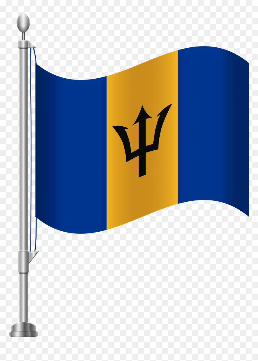 Barbados Flag Png, Transparent Png - barbados flag png