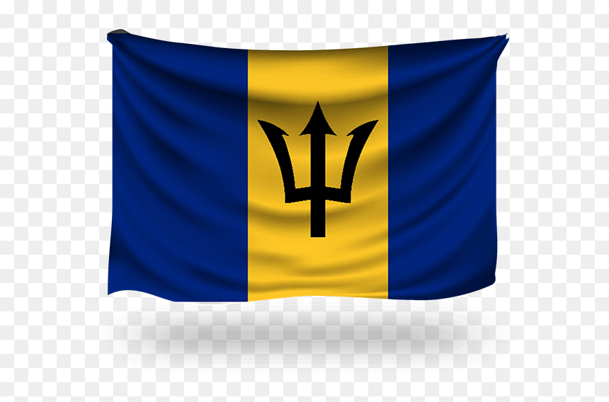 Barbados Flag, HD Png Download - barbados flag png