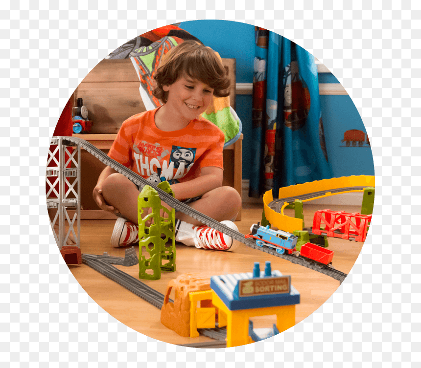 Kids Playing With Thomas Tran, HD Png Download - thomas the tank engine face png