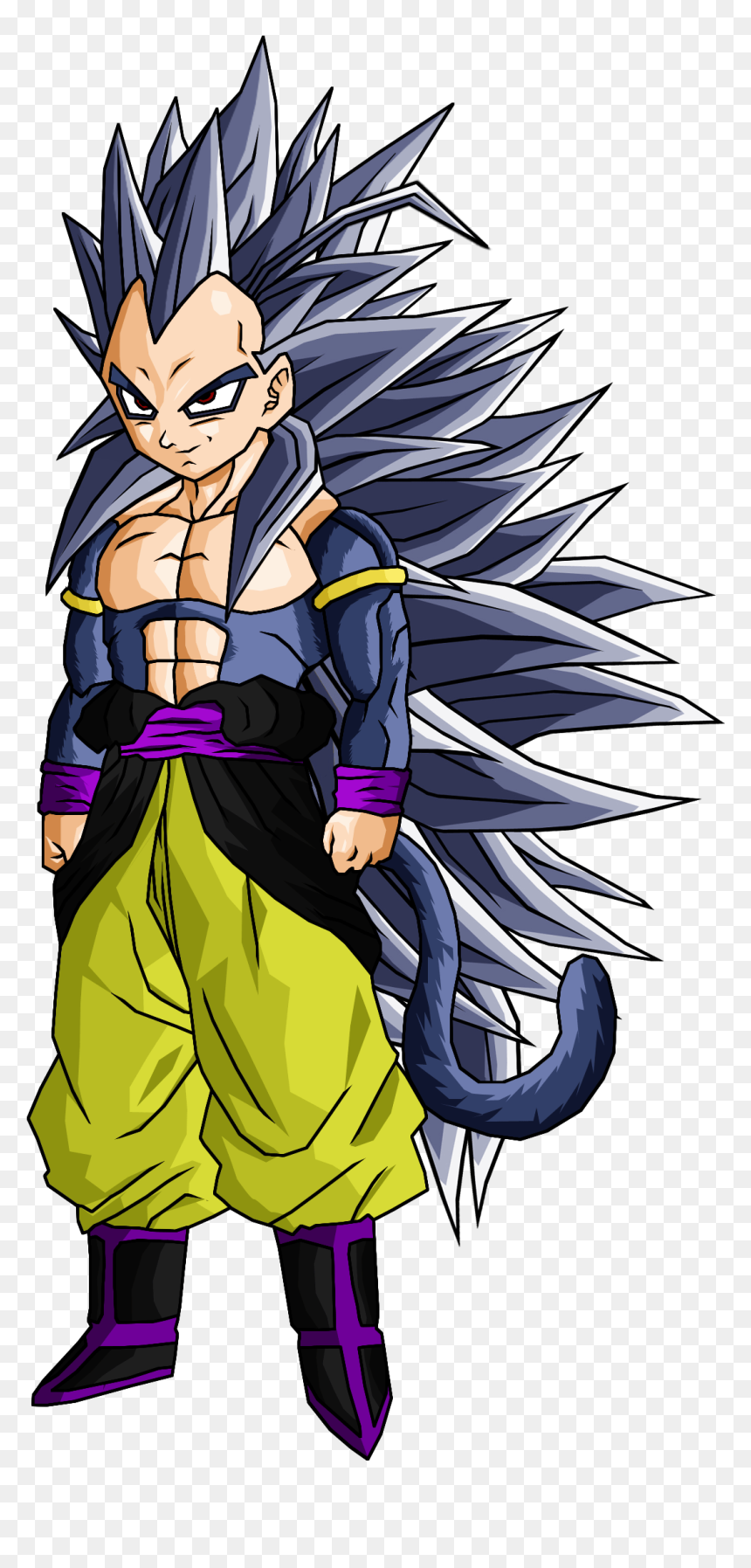 Berserker Nappa, HD Png Download - gogeta ssj4 png