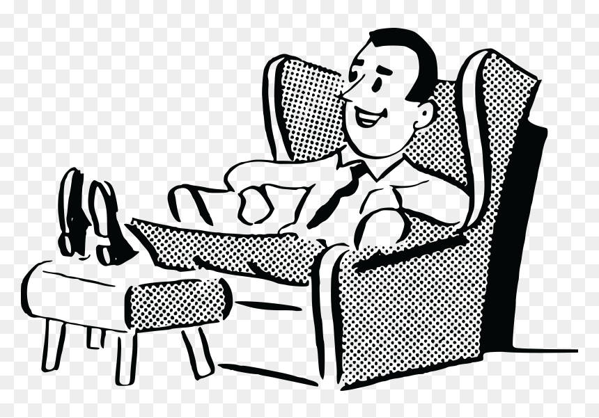 Comfort Clipart, HD Png Download - retro man png