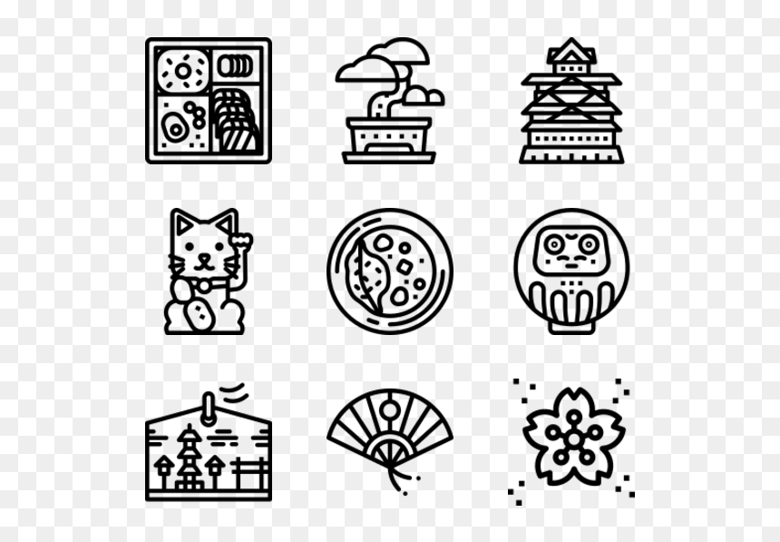 Makeup Icons Transparent Background, HD Png Download - japanese sun png