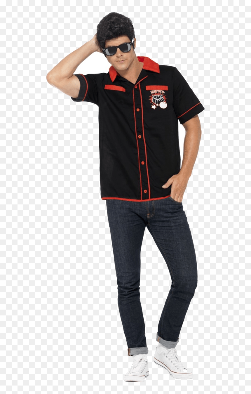 Mens 50s Costumes, HD Png Download - retro man png