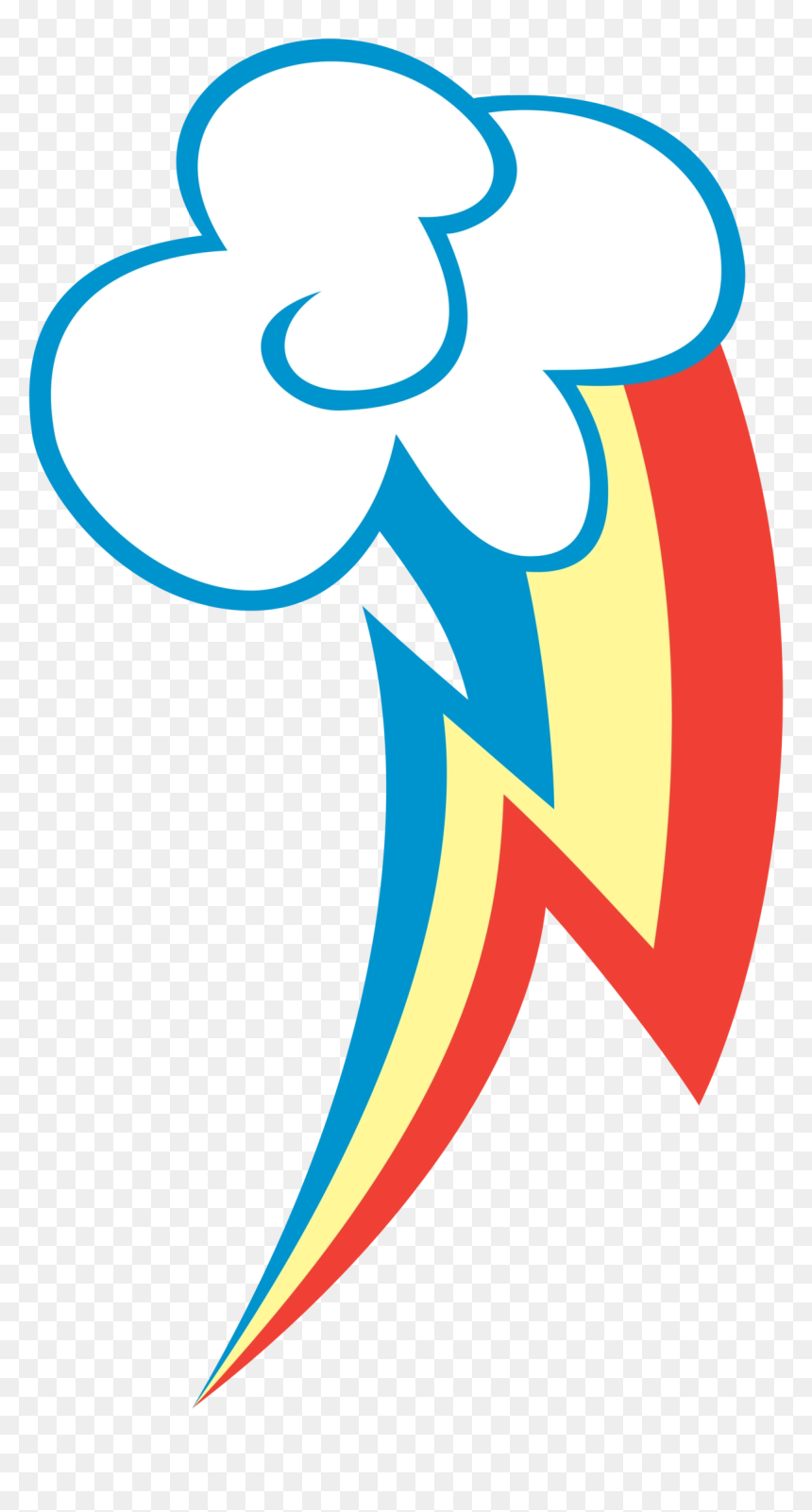 Mlp Rainbow Dash Cutie Mark, HD Png Download - fluttershy cutie mark png