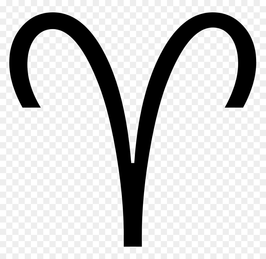 Aries Symbol Png, Transparent Png - alchemical symbols png