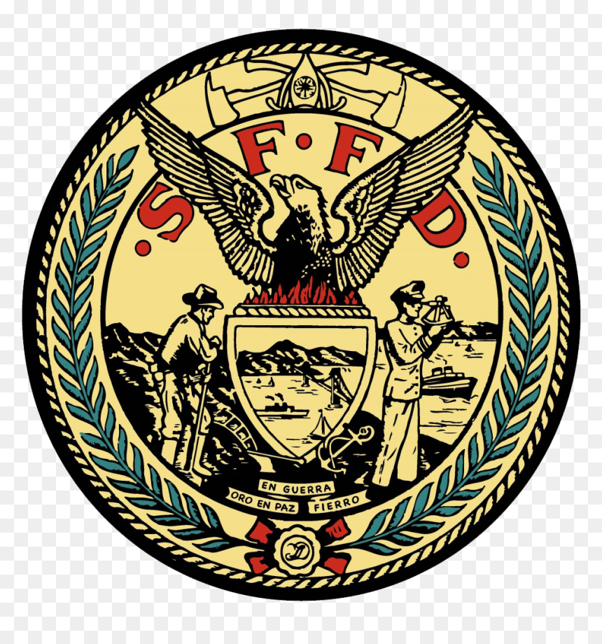 San Francisco Fire Department Logo, HD Png Download - firefighter symbol png