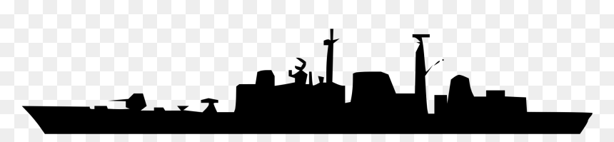 Type 42 Destroyer Silhouette, HD Png Download - skyline clipart png
