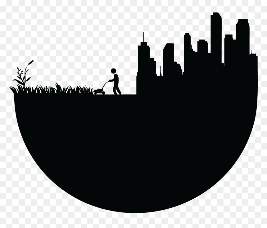Earth Silhouette Png, Transparent Png - skyline clipart png