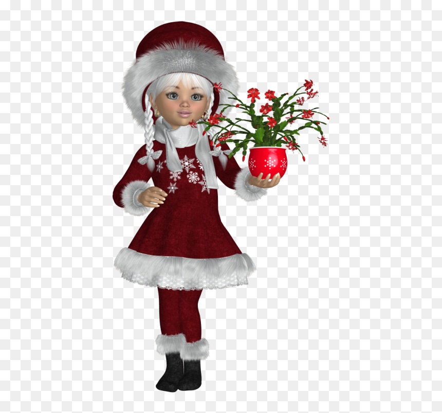 Gerdas Villa Kunterbunt Blogspot De, HD Png Download - christmas girl png