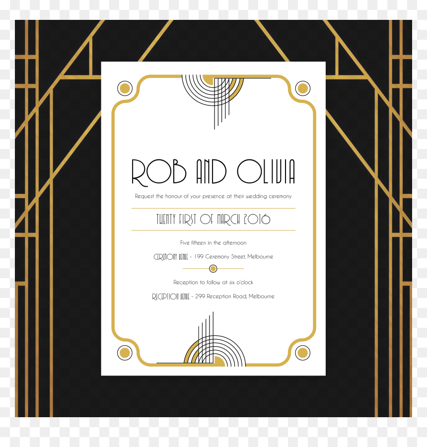 Art, HD Png Download - great gatsby border png