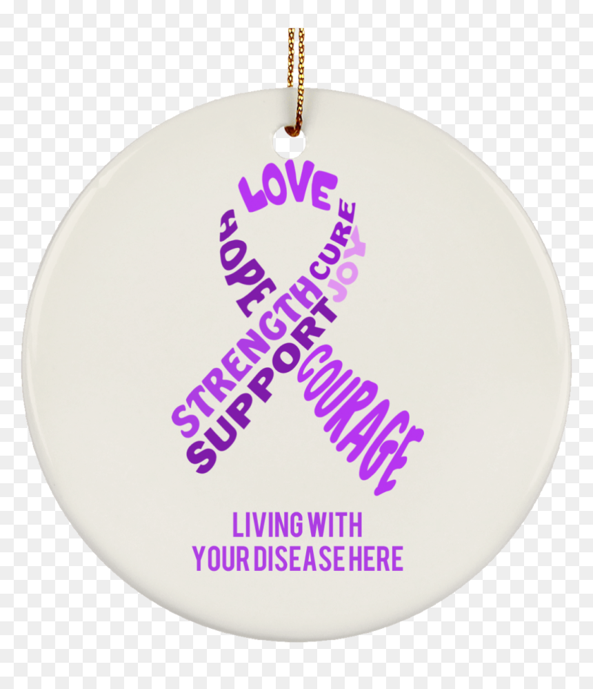 Contoh Iklan Lowongan Kerja, HD Png Download - purple cancer ribbon png