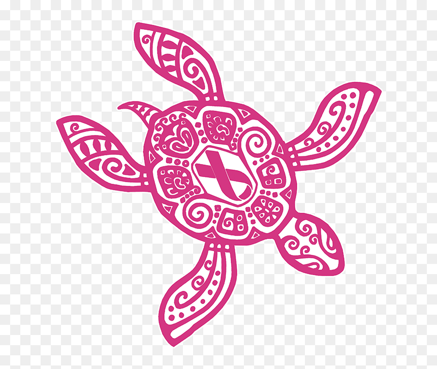 Pink Ribbon Turtle, HD Png Download - purple cancer ribbon png