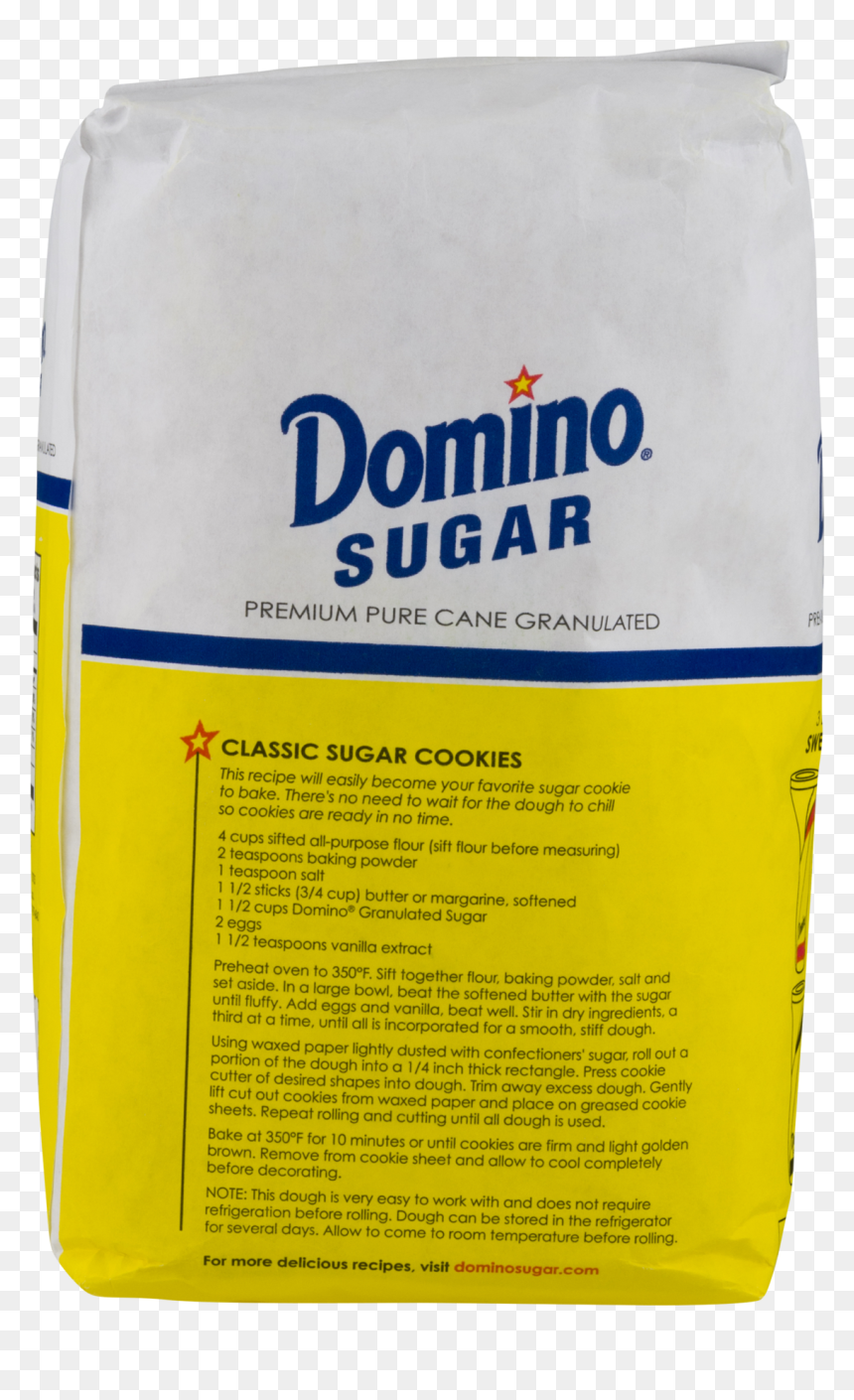 Back Of Domino Sugar Bag, HD Png Download - sugar bag png