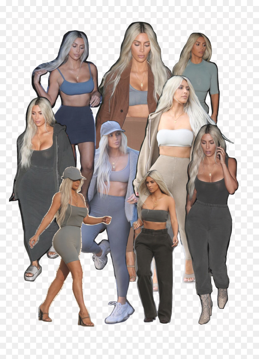 Girl, HD Png Download - kim kardashian face png