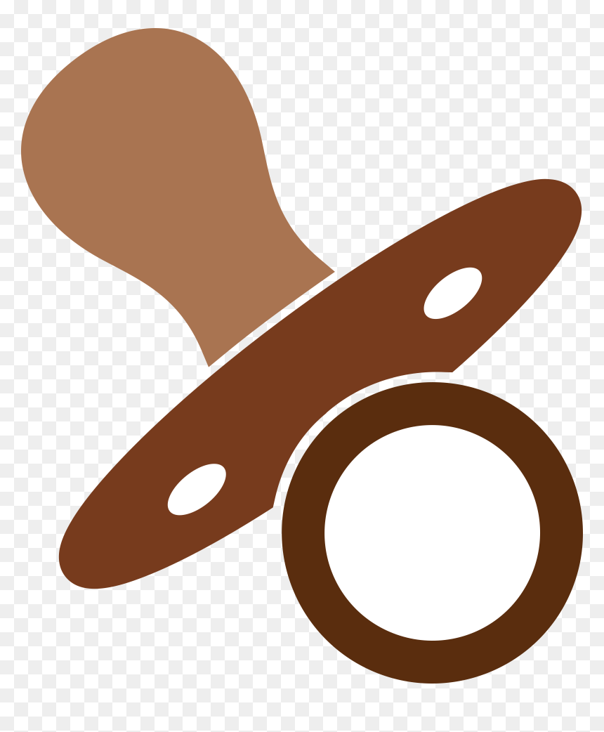 Brown Pacifier Clipart, HD Png Download - binky png