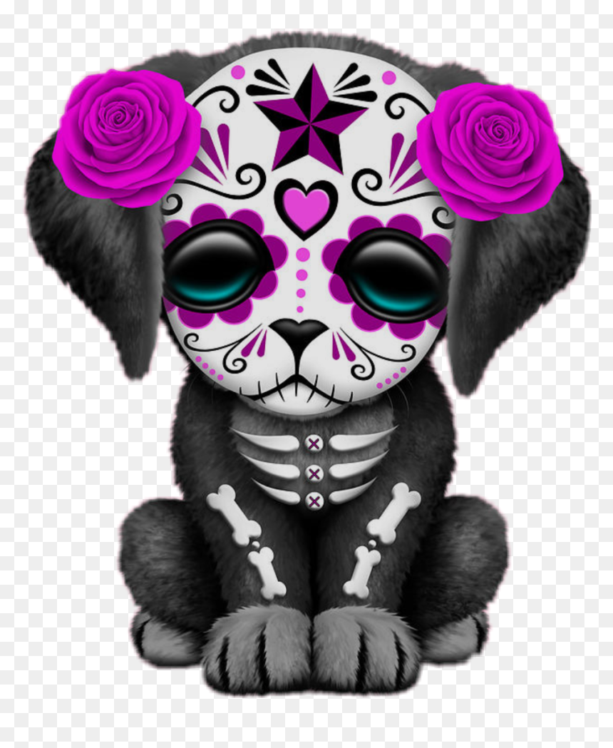 Dia De Los Muertos Animals, HD Png Download - sad puppy png
