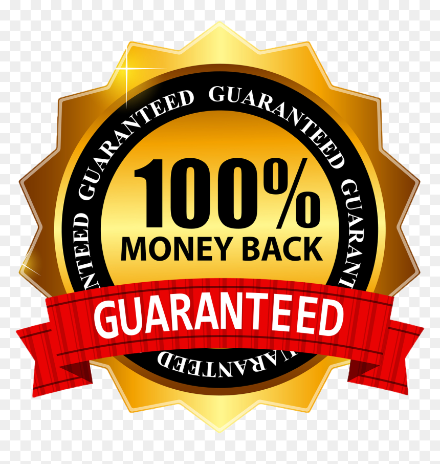 Money Back Guarantee Png, Transparent Png - 100 guarantee png