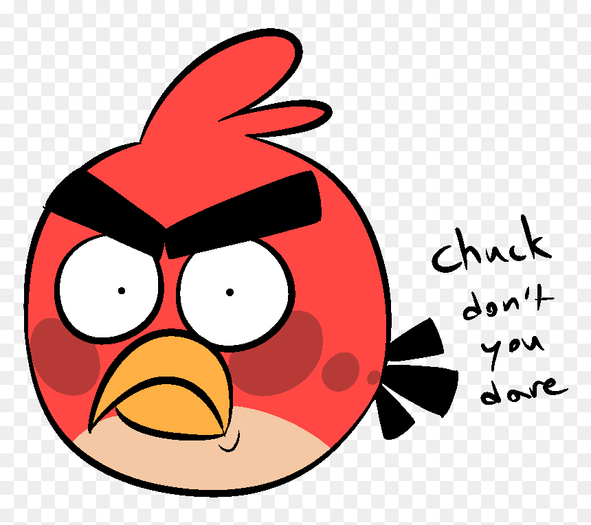 Cartoon, HD Png Download - angry birds red png
