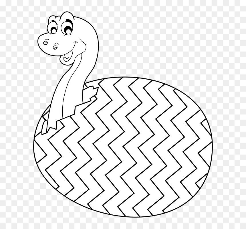 공룡 알 색칠 하기, HD Png Download - dinosaur egg png